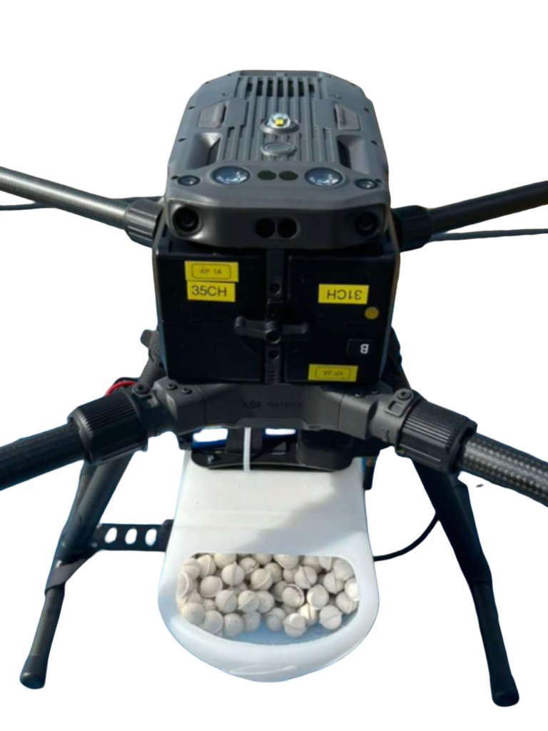 Trichogramma agro drone with trichogramma release capsules